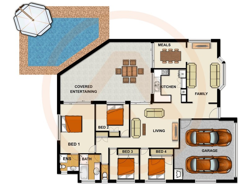 19 OLIVIA CT, Regents Park QLD 4118 Floorplan