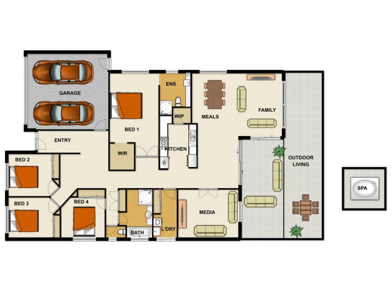 8-10 Quartz Cl, Greenbank QLD 4124 Floorplan