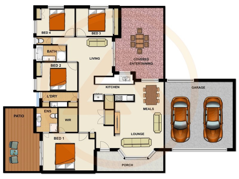 8 Rainbowridge Cres, Algester QLD 4115 Floorplan