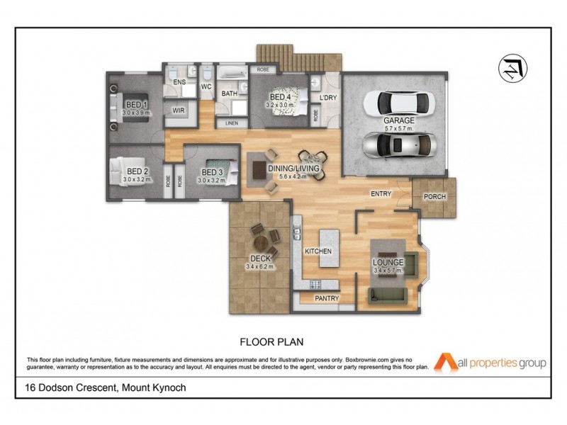 16 Dodson crescent, Mount Kynoch QLD 4350 Floorplan