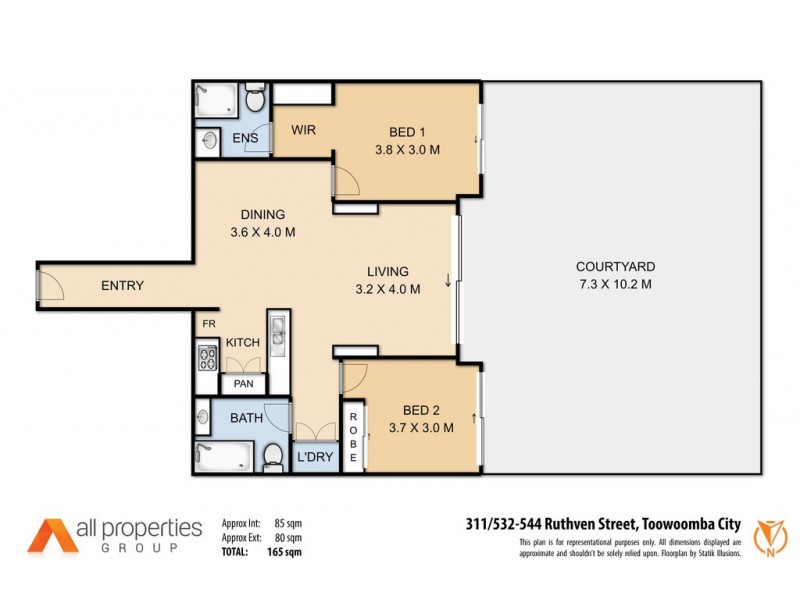 319 532-542 Ruthven st, Toowoomba City QLD 4350 Floorplan