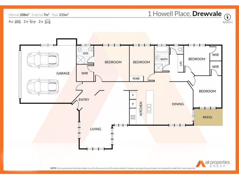 1 Howell Pl, Drewvale QLD 4116 Floorplan