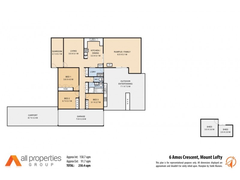 6 Amos Crescent, Mount Lofty QLD 4350 Floorplan