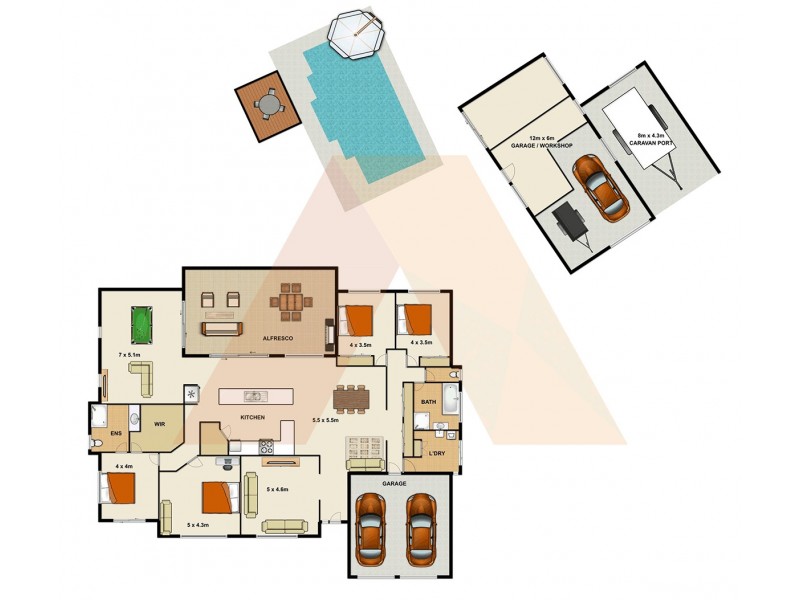 44-46 St Covet Court, Jimboomba QLD 4280 Floorplan