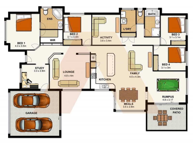 64-66 Gumview Cres, Jimboomba QLD 4280 Floorplan