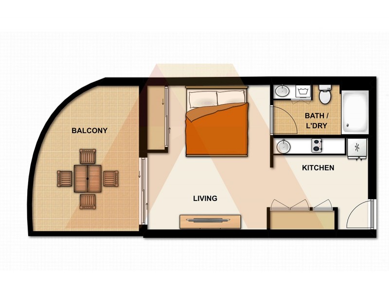 78/62 Cordelia Street, South Brisbane QLD 4101 Floorplan
