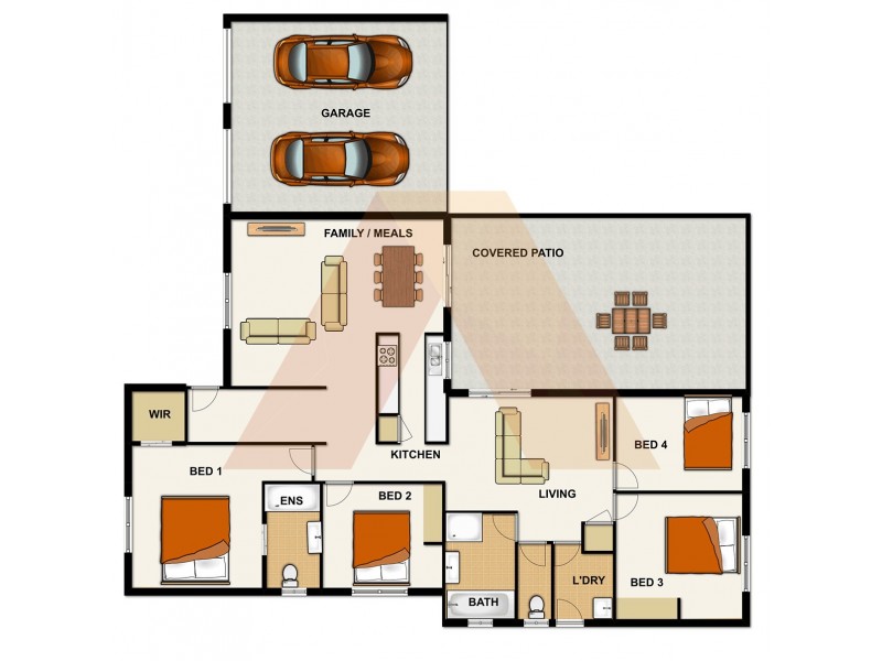 8 GREYGUM CT, Regents Park QLD 4118 Floorplan