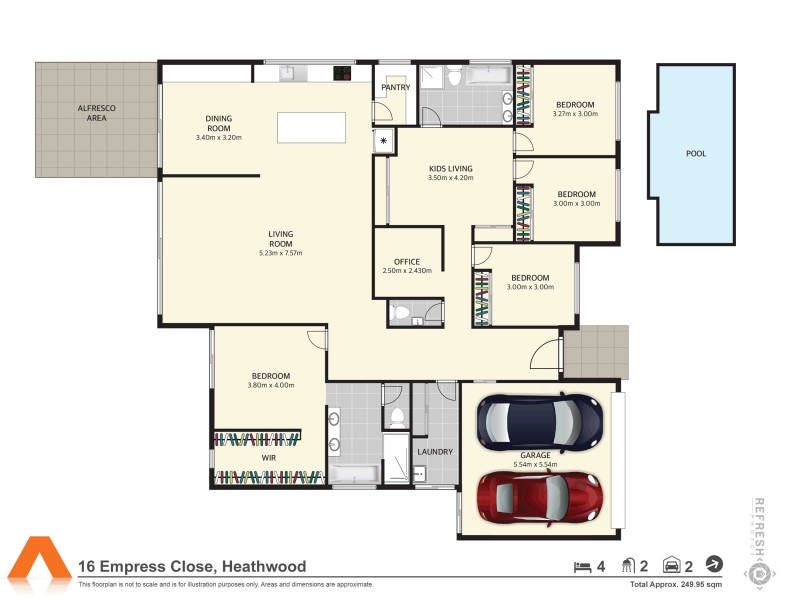 16 Empress Close, Heathwood QLD 4110 Floorplan