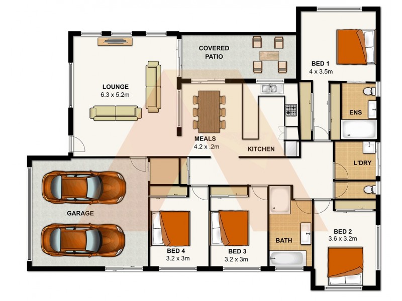 60 Freshwater Drive, Berrinba QLD 4117 Floorplan