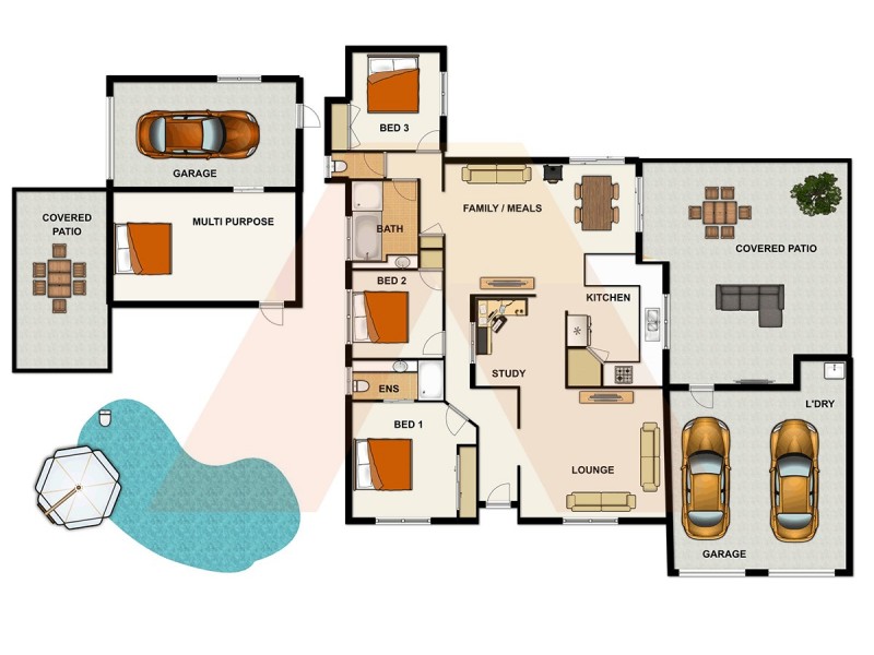 21 SOLANDRA CIRCUIT, Regents Park QLD 4118 Floorplan