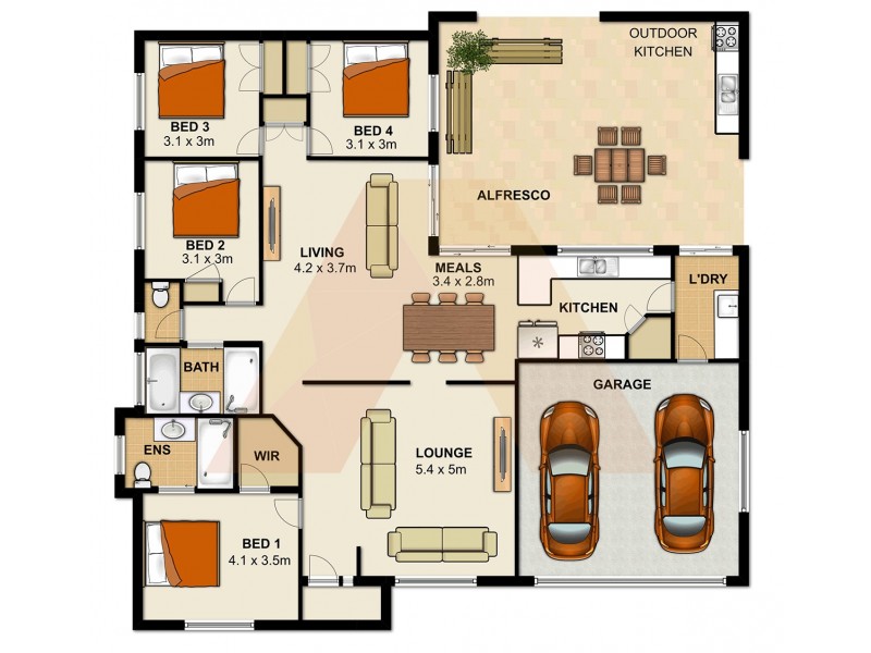 4 Glenlee Place, Parkinson QLD 4115 Floorplan