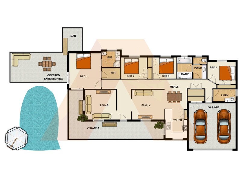 2 Eyre Place, Drewvale QLD 4116 Floorplan