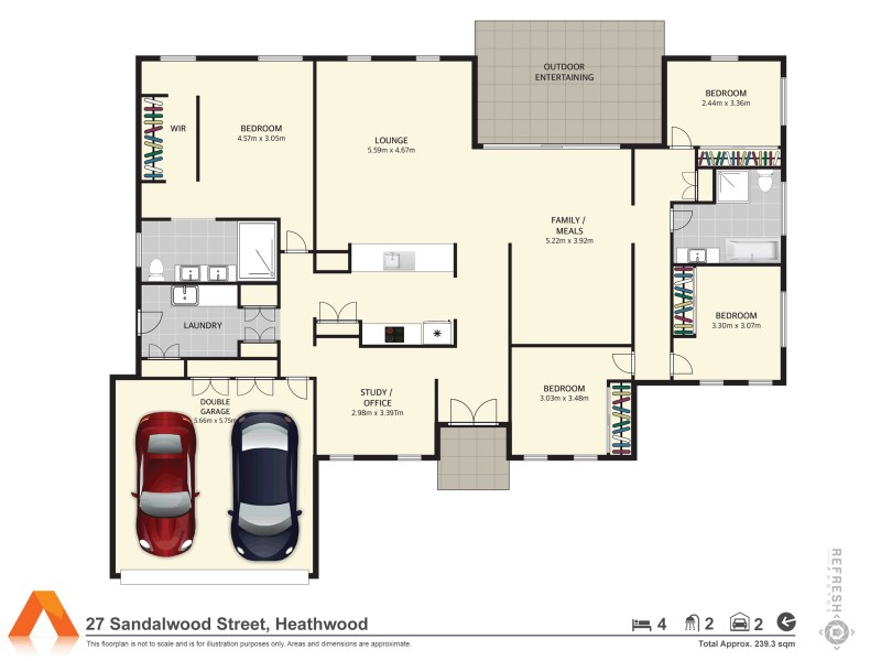 27 Sandalwood Street, Heathwood QLD 4110 Floorplan