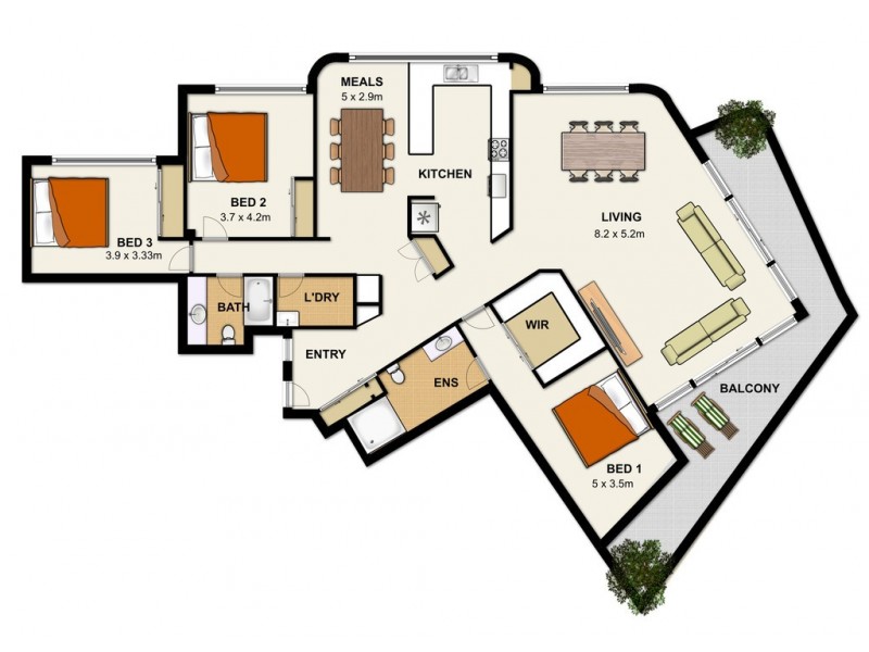 88/21 Bayview Street, Runaway Bay QLD 4216 Floorplan