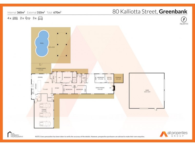 80 Kallioota St, Greenbank QLD 4124 Floorplan