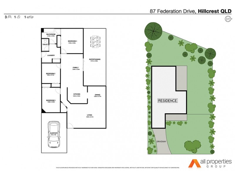 87 Federation Dr, Hillcrest QLD 4118 Floorplan