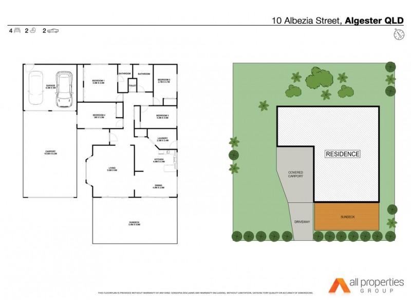 10 Albezia St, Algester QLD 4115 Floorplan