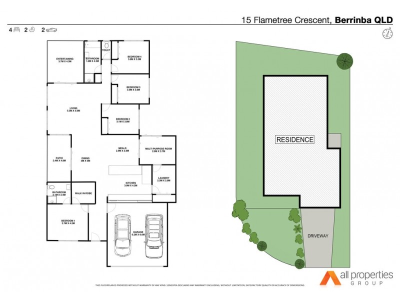 15 Flametree Cres, Berrinba QLD 4117 Floorplan