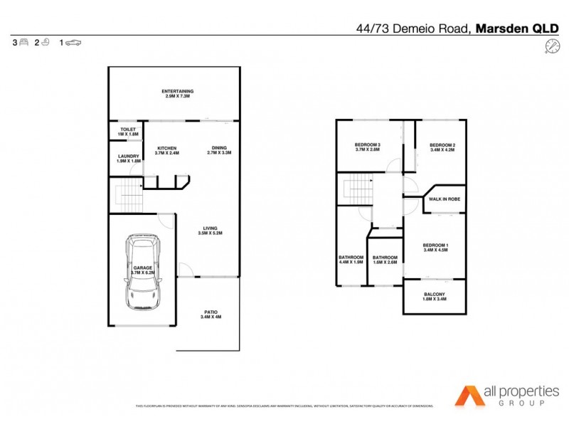 44/73 Demeio Rd, Marsden QLD 4132 Floorplan
