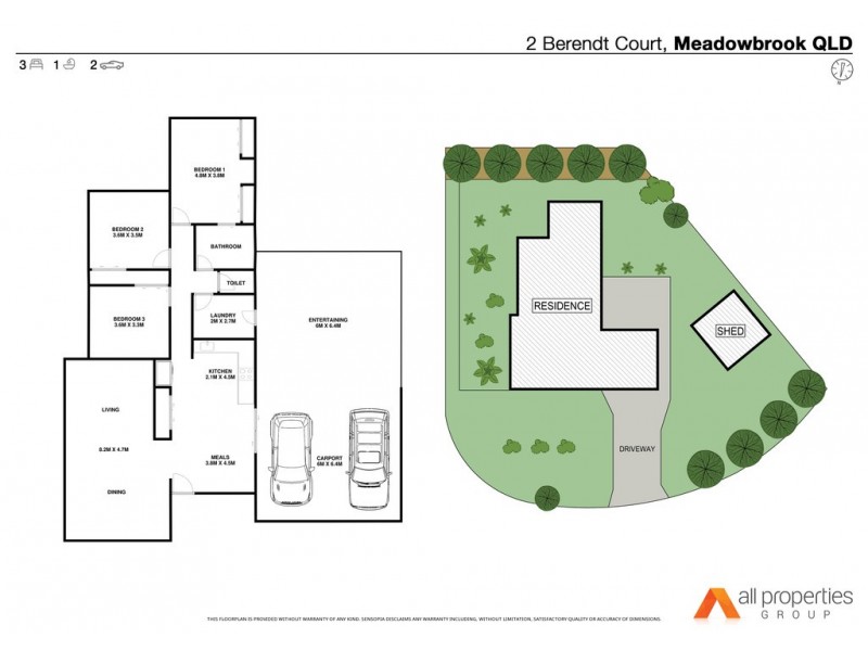 2 Berendt Court, Meadowbrook QLD 4131 Floorplan