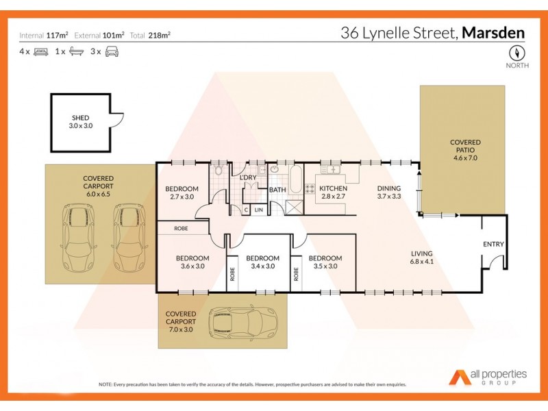 36 Lynelle St, Marsden QLD 4132 Floorplan