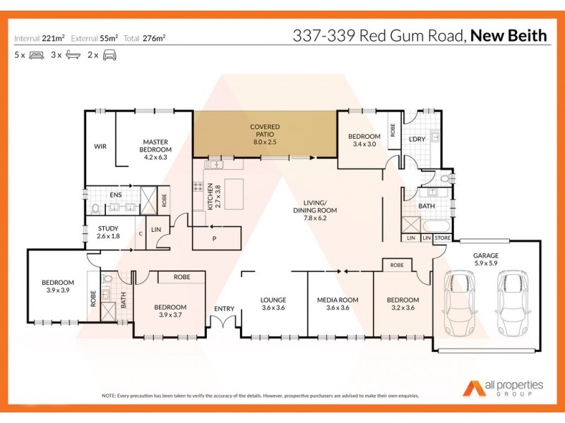 337-339 Red Gum Rd, New Beith QLD 4124 Floorplan
