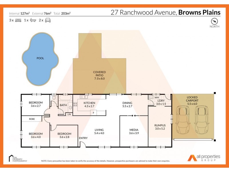 27 Ranchwood Avenue, Browns Plains QLD 4118 Floorplan