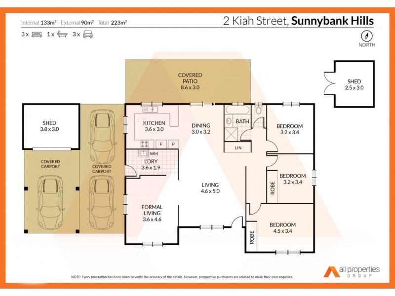 2 Kiah St, Sunnybank Hills QLD 4109 Floorplan