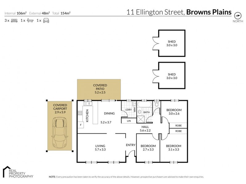 11 Ellington St, Browns Plains QLD 4118 Floorplan
