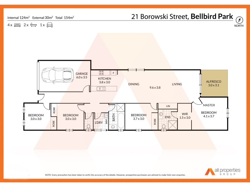 21 Borowski St, Bellbird Park QLD 4300 Floorplan