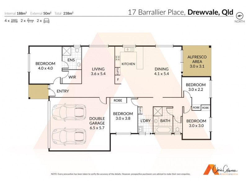 17 Barrallier Pl, Drewvale QLD 4116 Floorplan