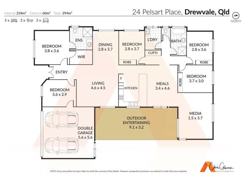 24 Pelsart Pl, Drewvale QLD 4116 Floorplan