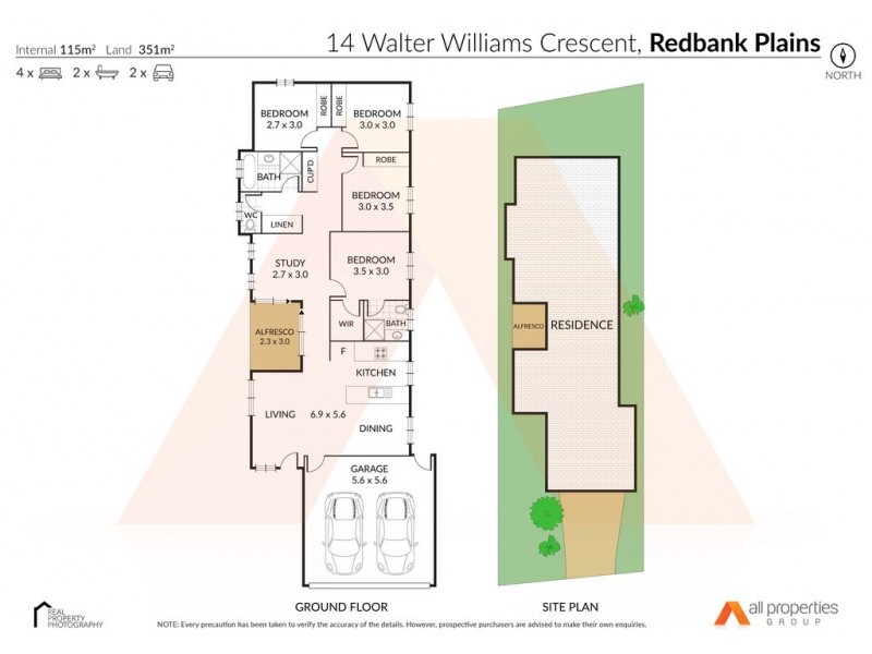14 Walter Williams Cres, Redbank Plains QLD 4301 Floorplan