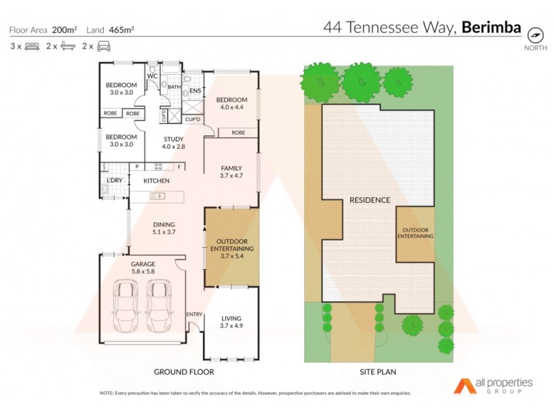 44 Tennessee Way, Berrinba QLD 4117 Floorplan