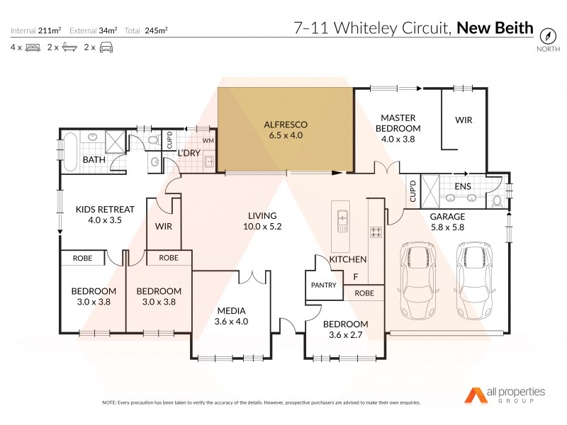 7-11 Whiteley Ct, New Beith QLD 4124 Floorplan