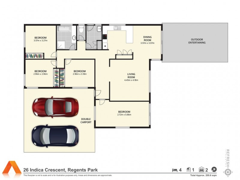 26 Indica Crescent, Regents Park QLD 4118 Floorplan