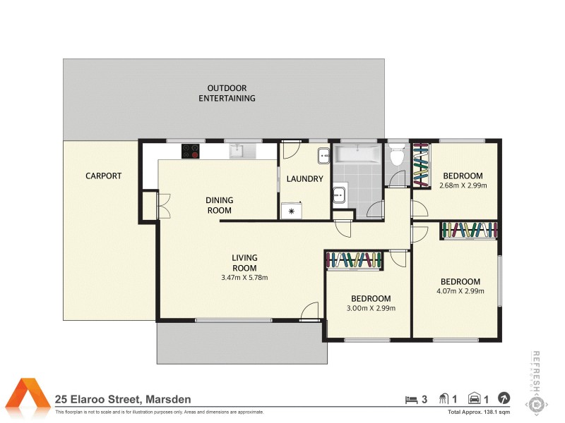25 Elaroo St, Marsden QLD 4132 Floorplan