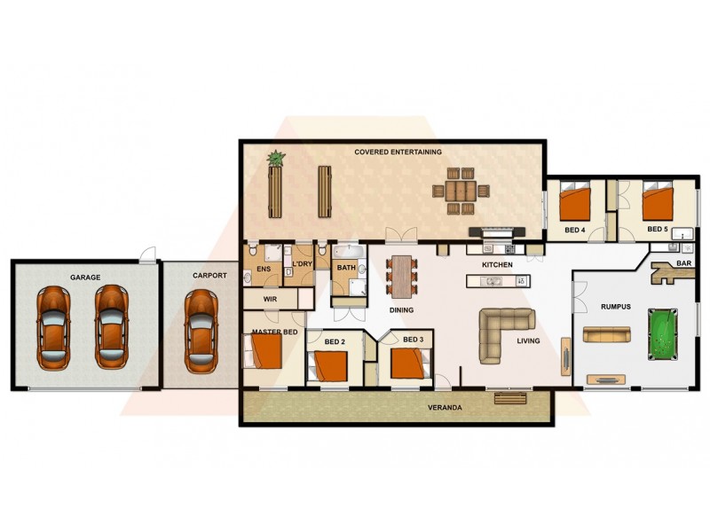182 Merluna Road, Park Ridge South QLD 4125 Floorplan