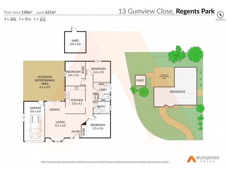 13 Gumview Close, Regents Park QLD 4118 Floorplan