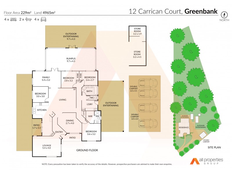 12 Carrican Ct, Greenbank QLD 4124 Floorplan