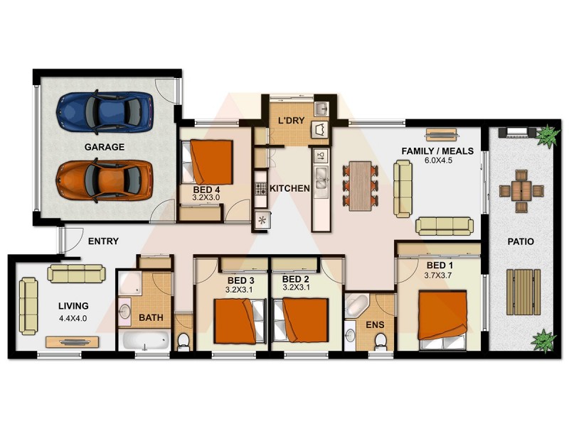 13 Ernestine Circuit, Eagleby QLD 4207 Floorplan