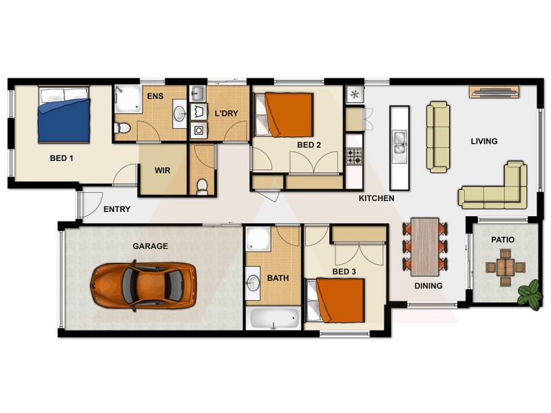 36 Stradbroke Crescent, Springfield Lakes QLD 4300 Floorplan