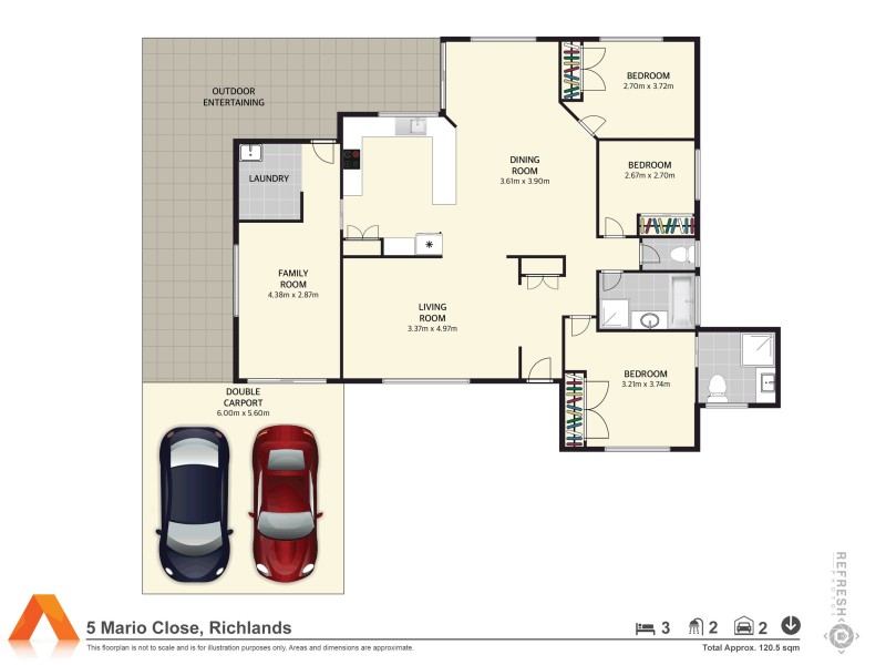 5 Mario Close, Richlands QLD 4077 Floorplan