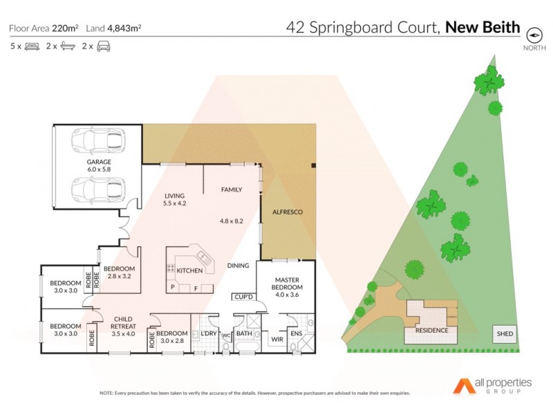 42 Springboard Cres, New Beith QLD 4124 Floorplan