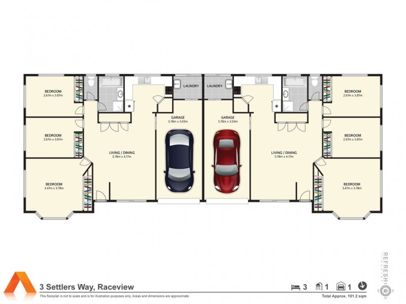 1/3 Settlers Way, Raceview QLD 4305 Floorplan