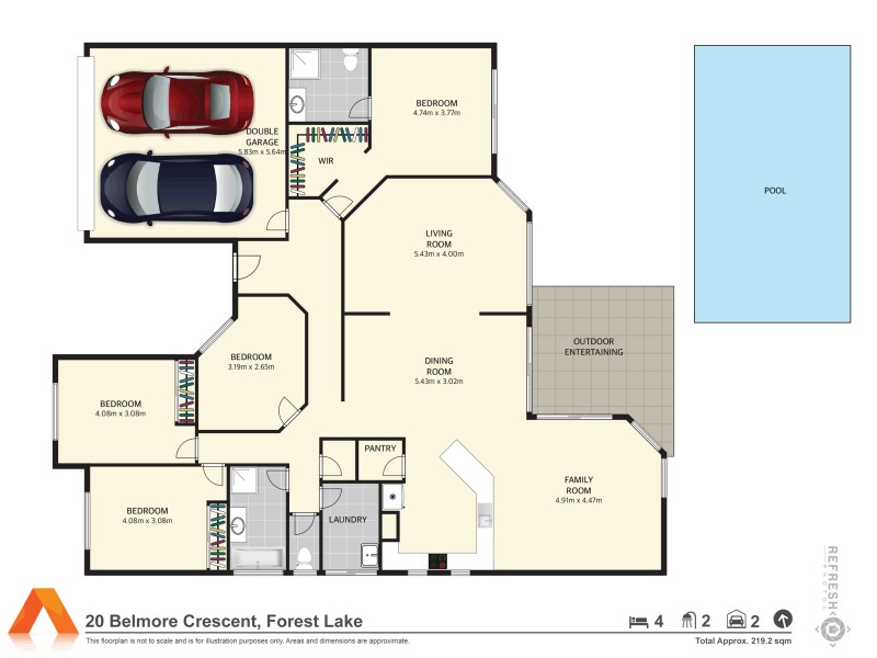 20 Belmore Crescent, Forest Lake QLD 4078 Floorplan