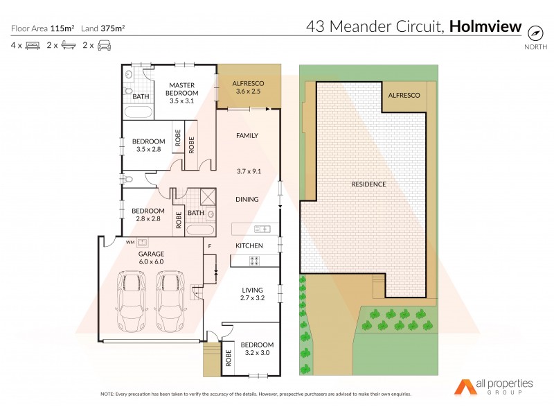 43 Meander Cct, Holmview QLD 4207 Floorplan