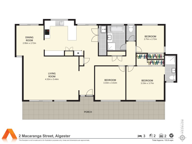 6 Eungella Street, Algester QLD 4115 Floorplan