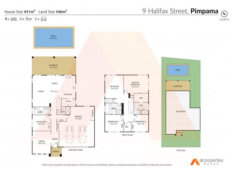 9 Halifax Circuit, Pimpama QLD 4209 Floorplan