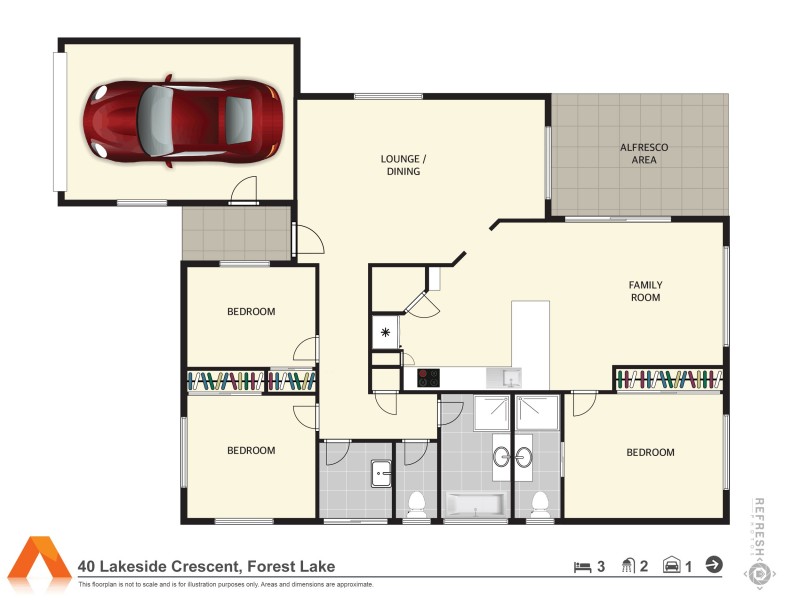 40 Lakeside Crescent, Forest Lake QLD 4078 Floorplan
